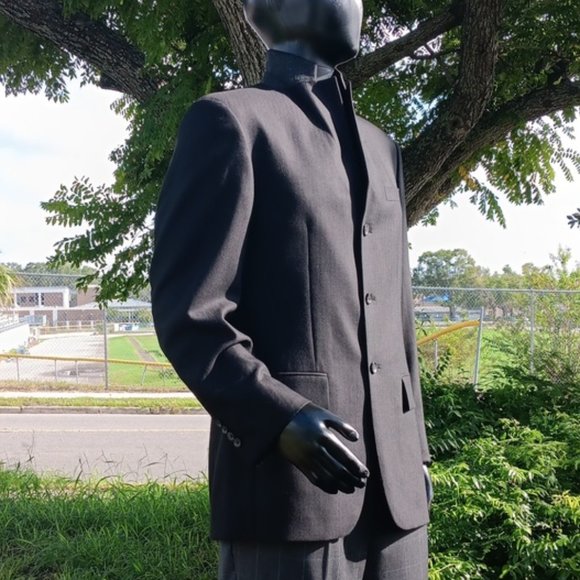 GEOFFREY BEENE MEN´S PURE WOOL BLACK HERRINGBONE (3)...